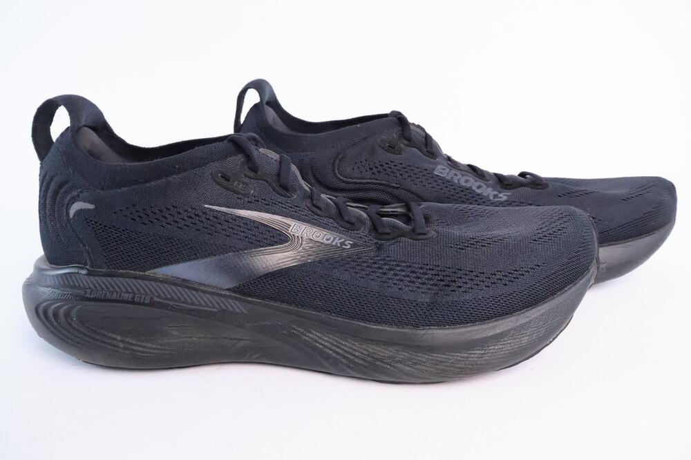 Brooks Adrenaline GTS 25 Mens Size 12.5 D Black Athletic Running Shoes #147